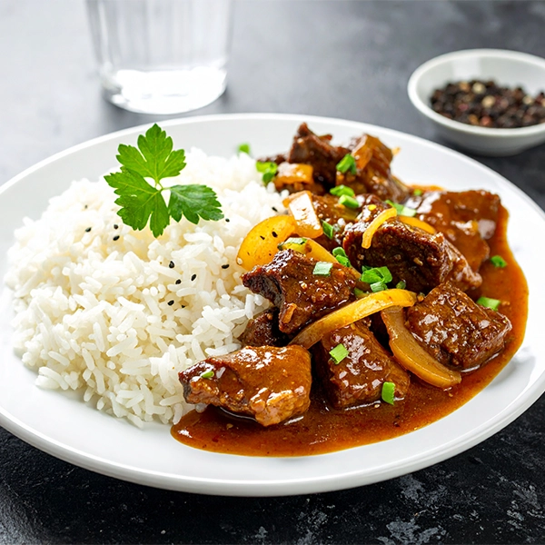 Beef with Lyle’s Golden Syrup & Ginger